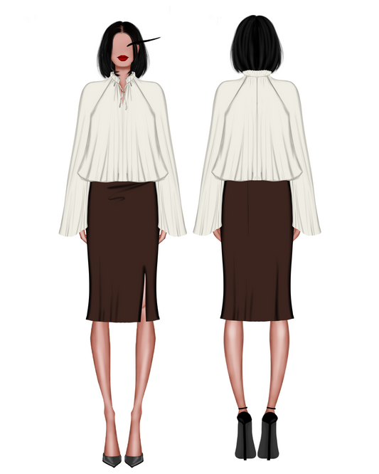 Patron PDF - Blouse/ Robe Inès