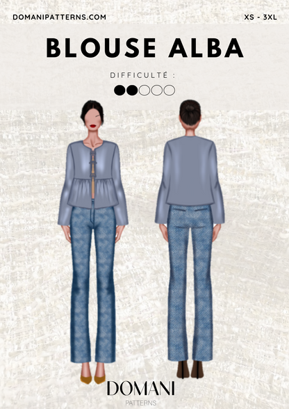 Patron PDF - Blouse Alba
