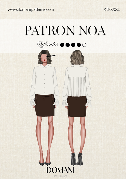 Patron PDF - Chemise/ Robe Noa