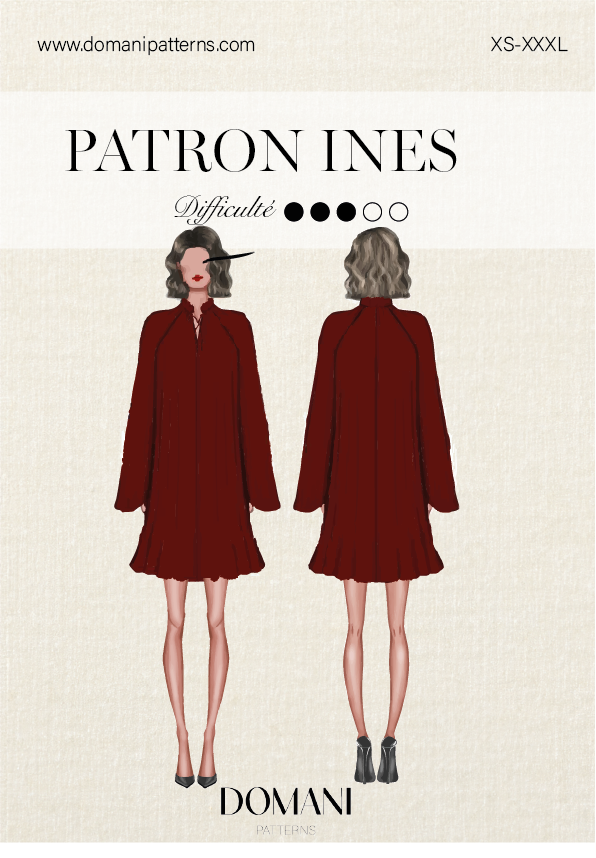 Patron PDF - Blouse/ Robe Inès