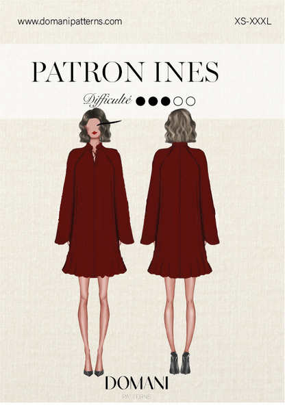 Patron PDF - Blouse/ Robe Inès