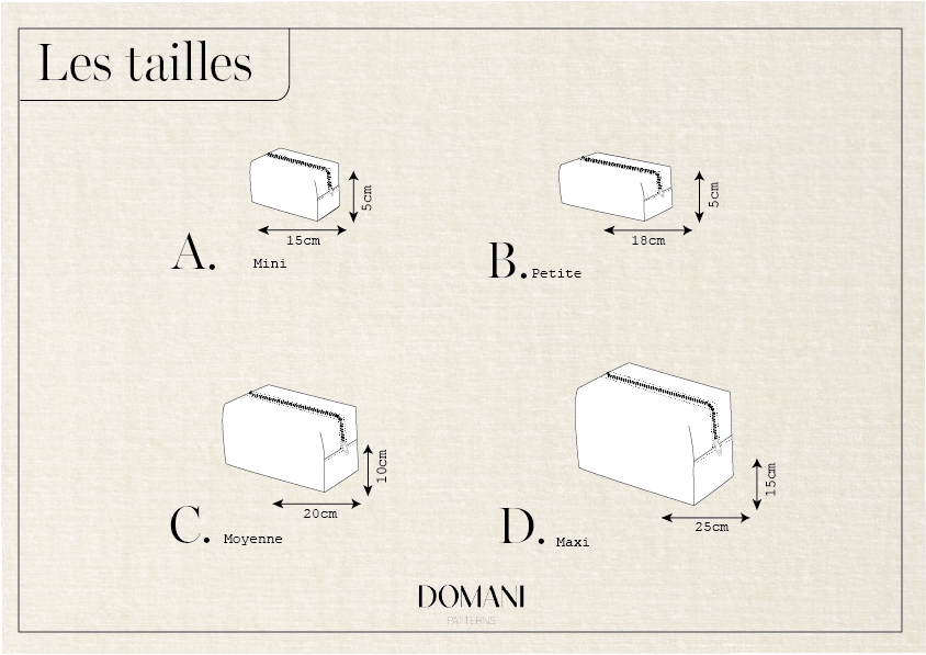 Patron PDF - Pochette Chloé