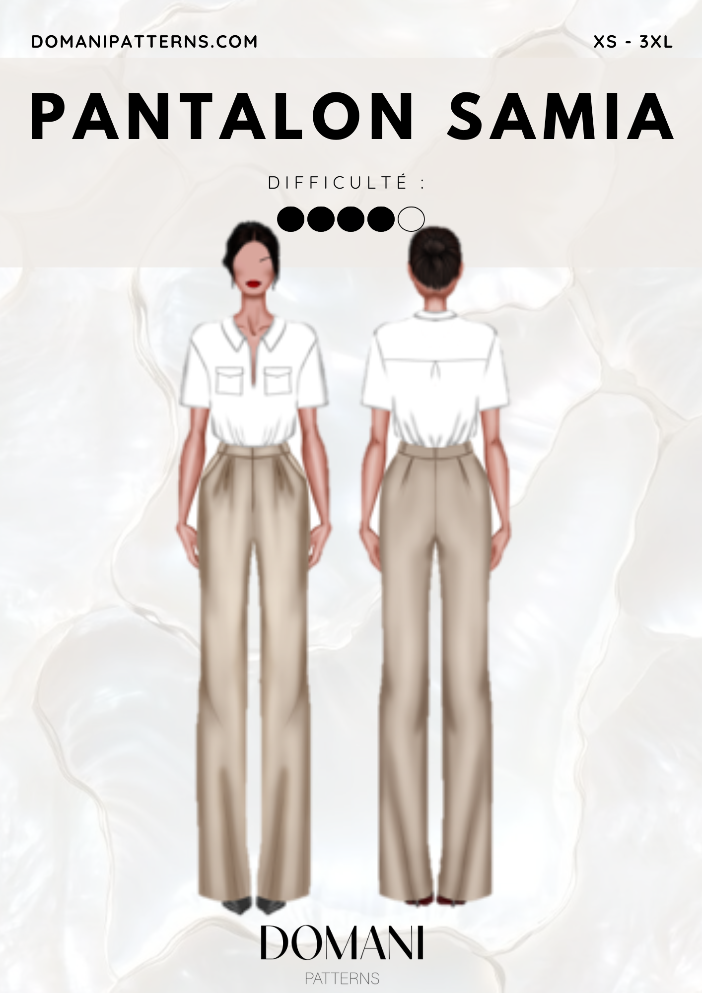 Patron PDF - Pantalon Samia